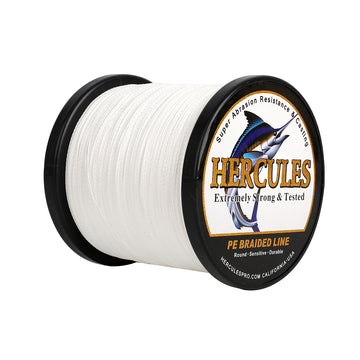 500M 547Yds White 6lb-100lb HERCULES PE Braided Fishing Line 4 Strands